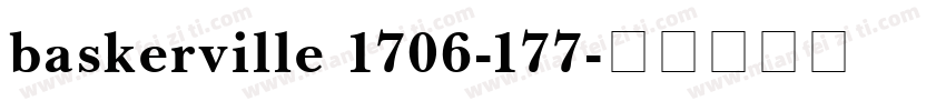 baskerville 1706-177字体转换